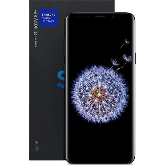 Restored SAMSUNG GALAXY S9+ 64GB AT&T SM-G965U - MIDNIGHT BLACK (Refurbished)