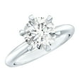 thumbnail image 1 of Rosec Jewels Moissanite Solitaire Engagement Ring 2 Carat - 8 mm - D-VS1 Quality Authentically Certified - with Jewelry Box, 18K White Gold, US 10.50, 1 of 9