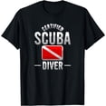 thumbnail image 1 of Certified Scuba Diver Flag Vintage Dive Logo Diver Gift T-Shirt, 1 of 2