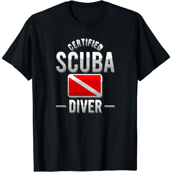 Certified Scuba Diver Flag Vintage Dive Logo Diver Gift T-Shirt