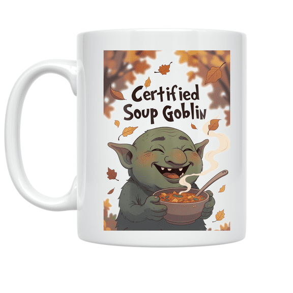 Certified Soup Goblin - Soup Enthusiast - 11 oz Ceramic Coffee Mug