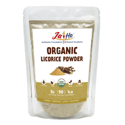Jai Ho Certified USDA Organic Licorice Powder - 1 LB - Gluten Free, Vegan, Non-GMO - Resealable Zip Lock Pouch - by Jai Ho
