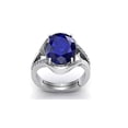 thumbnail image 1 of Certified Unheated Untreatet 7.25 Ratti A+ Quality Natural Blue Sapphire Neelam Gemstone Silver Ring For Women'S And Men'S-B0BRX2, 1 of 2