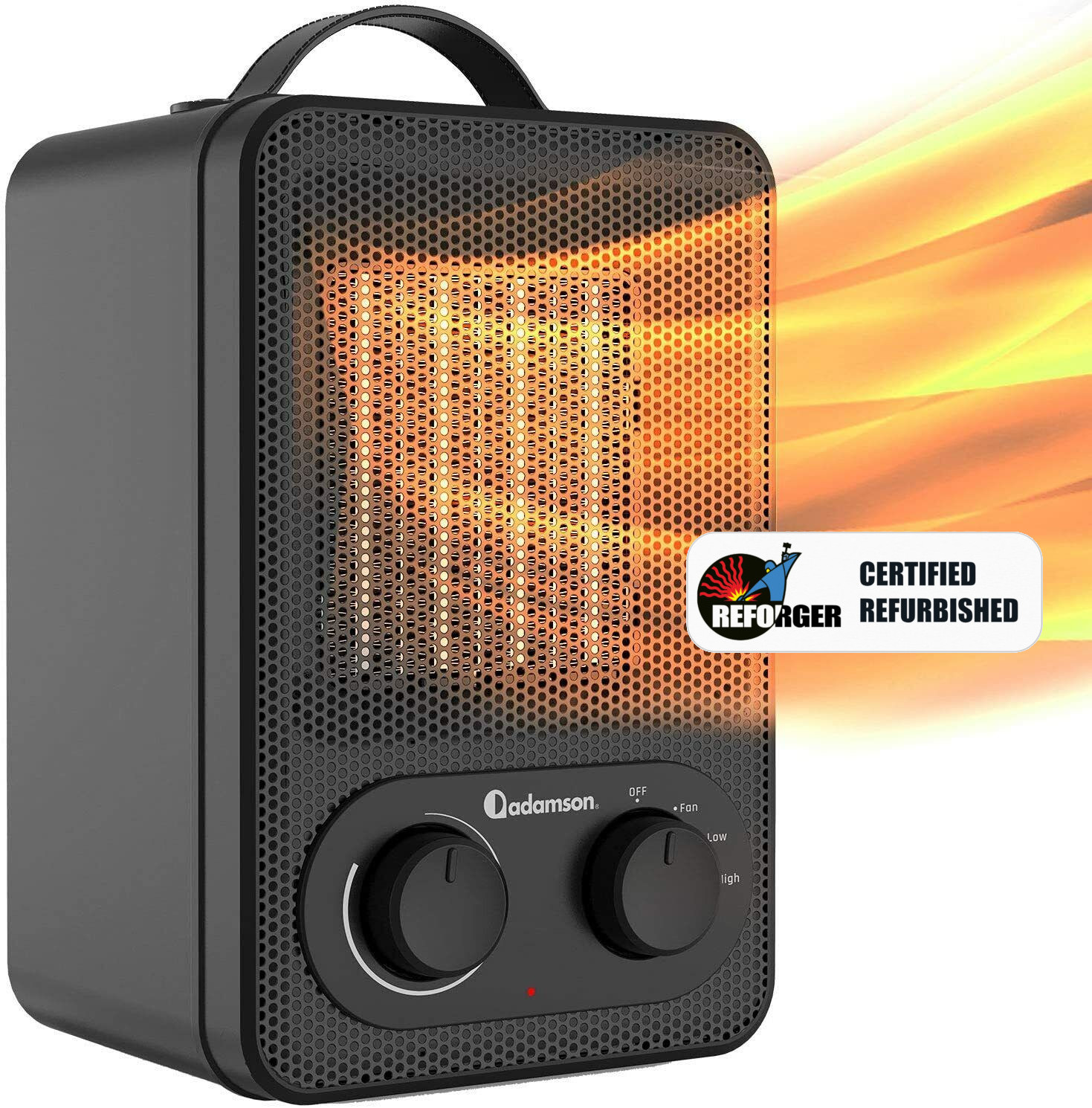 Certified Used Adamson A11 Portable Electric Indoor Space Heater, PSE Certified, Energy