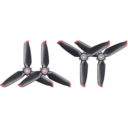 (Certified Used) DJI FPV Propellers for DJI FPV, Full Set of 4 Blades - Black with Red Tips