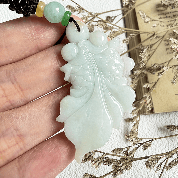 Certified Yellow Green Natural A Jade jadeite Necklace Pendant Gold Fish 101684