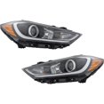 thumbnail interactive-video image 1 of Bryght Chrome Headlights For 2017-2018 Hyundai Elantra – Halogen, Direct Fit 1 of 6