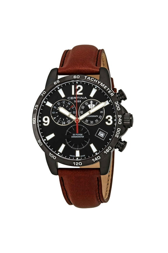 DS Podium Chronograph Black Dial Men's Watch C034.654.36.057.00