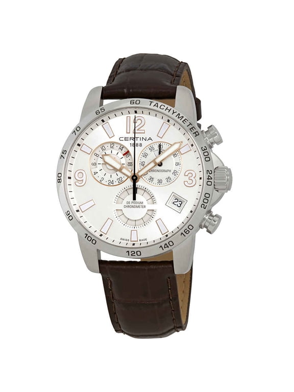 DS Podium Chronograph Silver Dial Men's GMT Watch C034.654.16.037.01