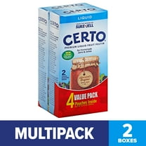Certo Premium Liquid Fruit Pectin Value Pack, 4 ct Mulitpack, 6 fl oz Pouches