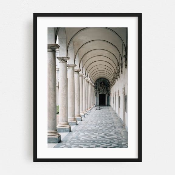 Certosa e Museo di San Martino - Naples Campania Italy Photography Black Framed Wall Art Print 20 x 30 inches