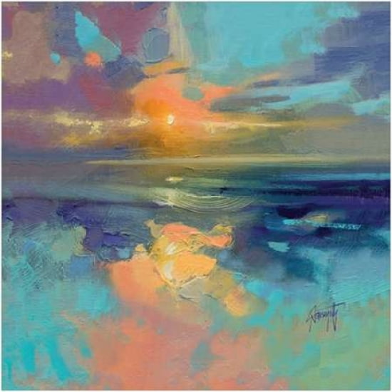 Cerulean Cyan Study Canvas Art - Scott Naismith (24 x 24)
