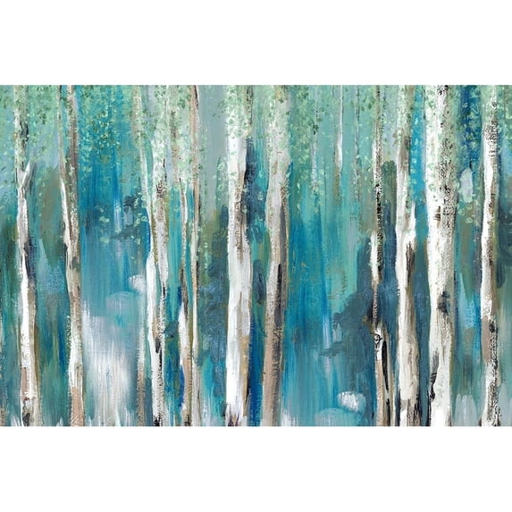 Cerulean Forest I Poster Print by Lera Mravyan (24 x 18)