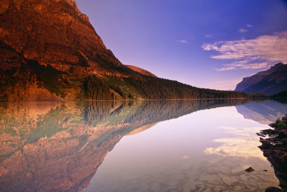 Cerulean Lake Mount Assiniboine Provincial Park British Columbia Canada Canvas Art - Bilderbuch Design Pics (18 x 12)