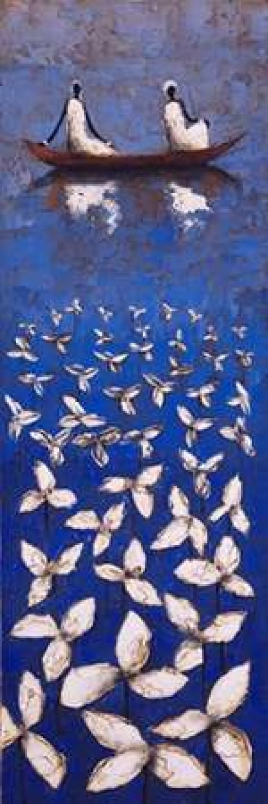 Cerulean Memories Canvas Art - Michel Rauscher (8 x 24)