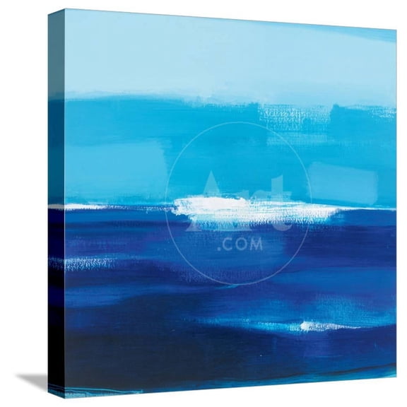 Cerulean Seas, Abstract Stretched Canvas Wall Art by Jack Roth Sold by ArtCom