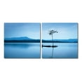 thumbnail image 1 of Cerulean Stillness Mounted Print Diptych in Multicolor, 1 of 2