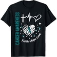 thumbnail image 1 of Cervical Cancer Awareness Faith Hope Love T-Shirt, 1 of 4