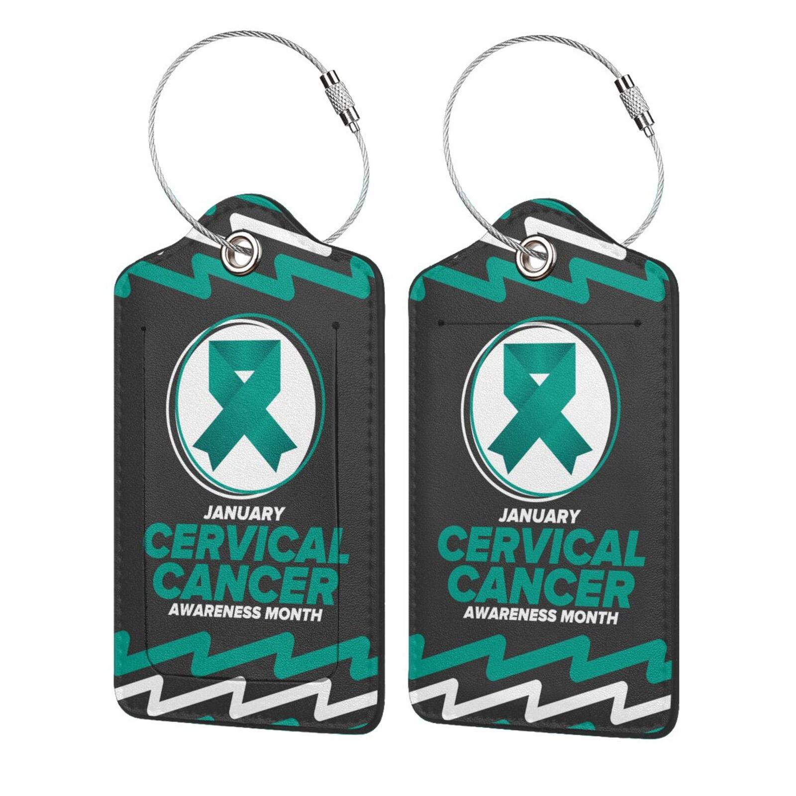 Cervical Tag Cervical Cancer Awareness Month Luggage Tags for Suitcase Tags ...