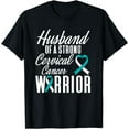 thumbnail image 1 of Cervical Cancer Awareness Warrior Survivor Husband T-Shirt, 1 of 4