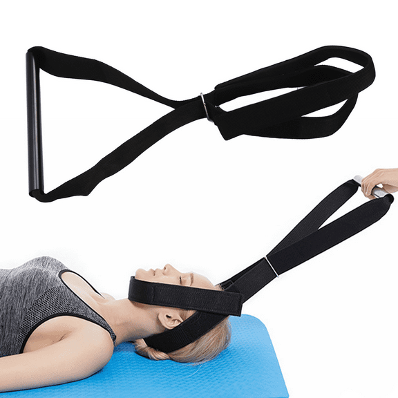 Cervical Lateral Stretching And Pressure Relief Traction Belt, With Chin Strap And Handle