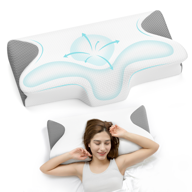 Cervical Memory Foam Contour Pillows for Neck Pain Relief,Ergonomic