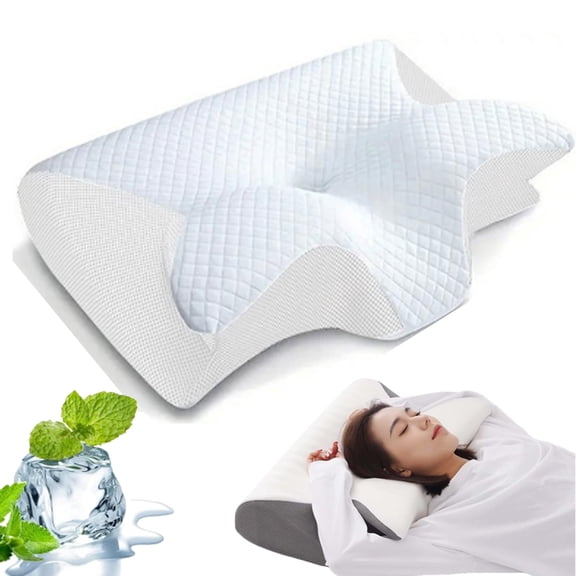 Cervical Memory Foam Pillow, Sleep Apnea Pillow, Pillow for Sleep Apnea, Ergonomic Neck and Shoulder Support for Rest