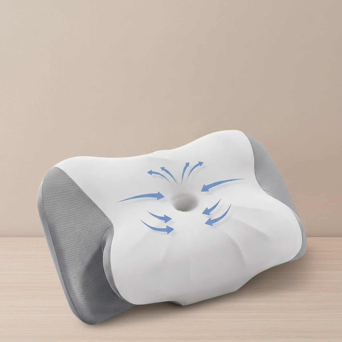 Cervical Neck Pillow – Ergonomic Contoured Memory Foam Pillow for Neck & Shoulder Support, Dual-Height Spine Alignment for Side, Back & Stomach Sleepers, Cooling Ice Silk Pillowcase