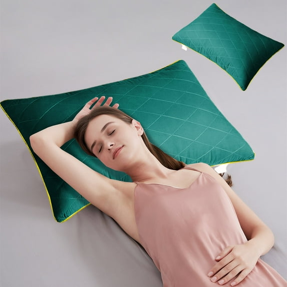 Cervical Neck Pillow Hotel Grade Down Core Soft And Supportive Bed Pillow For Back And Stomach Sleepers Made Of Friendly Fabric Firm Pillows