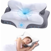 Balea Memory Foam Neck Pillow for Neck Support, White