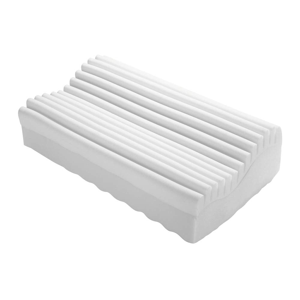 Cervical Neck Pillow Pleated Memory Foam Surface Promotes Air