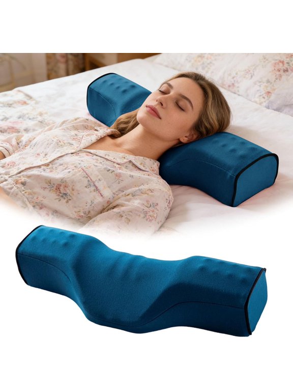 Cervical Neck Pillow for Sleeping, Ergonomic Memory Foam Neck Support Pillow with Zoned Support, Orthopedic Pillow for Back & Side Sleepers, Breathable Comfort for Stiffness & Spine Alignment