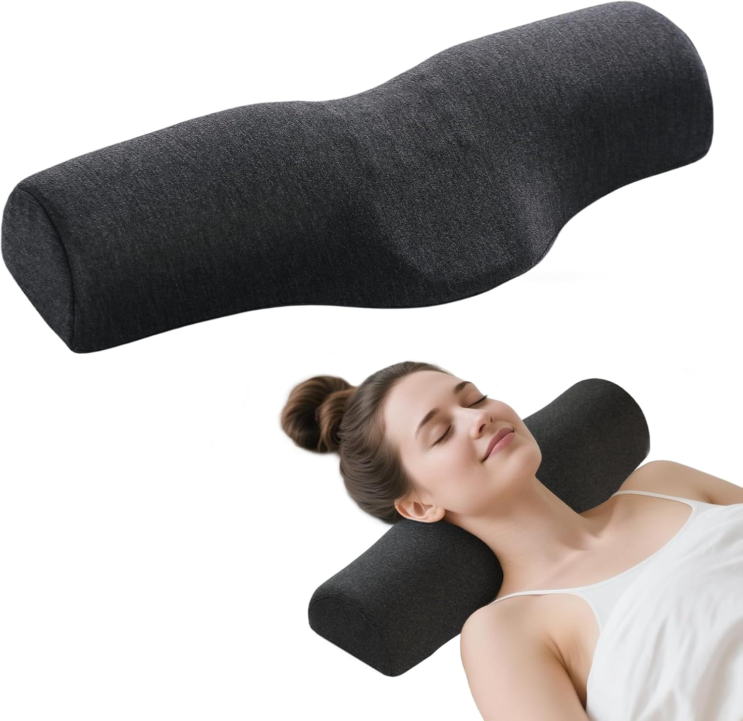 Cervical Neck Pillow for Sleeping, Neck Pillow for Neck Pain Relief, Ergonomic Design with Cervical Spine Support. Neck Support Pillow Suitable for Both Back and Side Sleeping