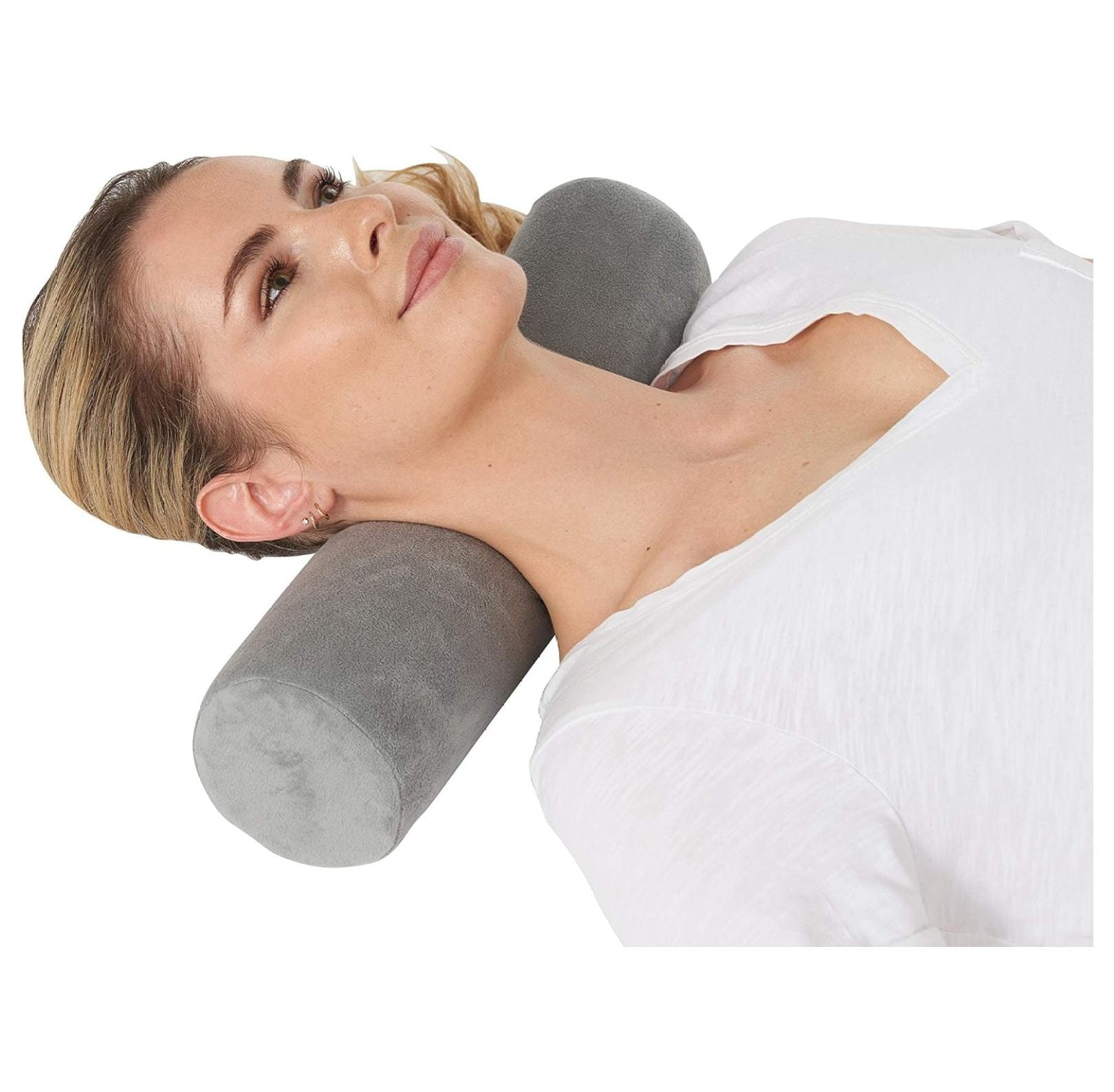 Cervical Neck Roll , Bolster Pillow Round Cervical Neck Pillows Support