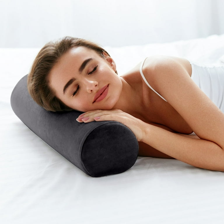 Cervical Neck Roll Foam Pillow Round Neck Pillows Support for Sleeping Bolster Pillow for Bed Legs Back and Yoga Ideal for Spine and Neck Support Walmart