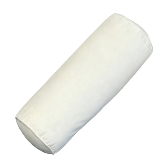 Cervical Neck Roll Memory Foam Pillow Cover, Round Cylinder Pillowcover,Pillows Not Included（White）