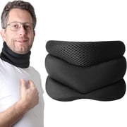 Cervical Neck Support Brace for Snoring Relief & Side Sleepers - Adjustable Memory Foam Collar with Breathable Mesh, Ergonomic Brace for Sleeping, Relief of Cervical Spine Pressure