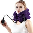 thumbnail image 1 of Lingsheng Cervical Neck Traction Device,Neck Stretchers for Neck Pain Relief, Inflatable Neck Brace & Neck Cervical Stent(Purple), 1 of 7