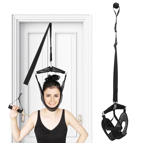 Cervical Neck Traction Device, Professional Over The Door Posture Corrector Cervical Traction