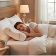 thumbnail image 1 of Cervical Pillow, Memory Foam Pillow, Neck Pain Relief, Ergonomic Support, Breathable Cooling, for Side Back Stomach Sleepers, 1 of 5