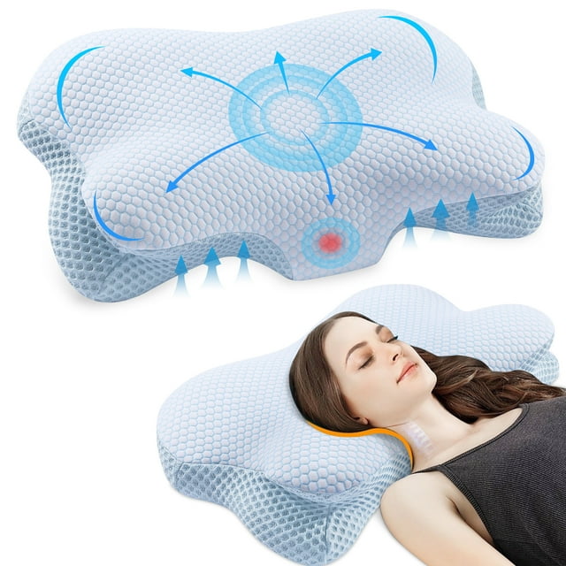 Cervical Pillow, Cervical Memory Foam Pillows for Neck and Shoulder Pain, Ergonomic Orthopedic