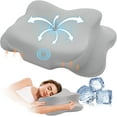 Cervical Pillow for Neck Pain Relief, Cooling Contour Memory Foam