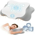 Cervical Pillow for Neck Pain Relief, Cooling Contour Memory Foam