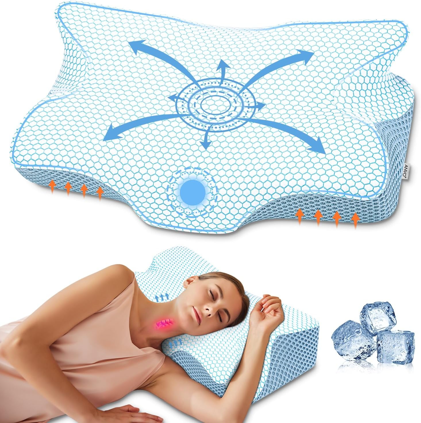 Soft Or Firm Pillow For Neck Pain Cervical Pillow for Neck Pain Relief, Neck Pillows for Pain Relief