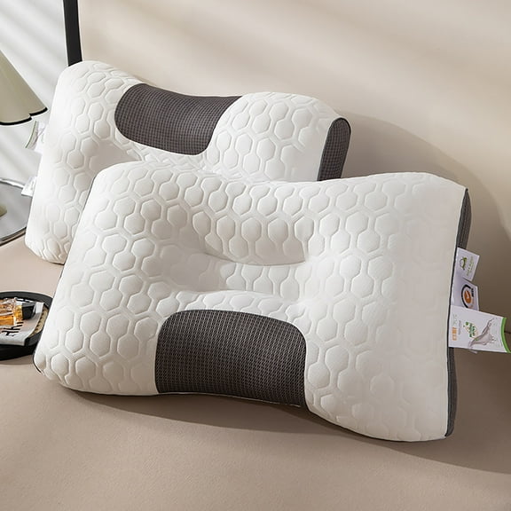 Cervical Pillow for Neck Pain Relief with Soft Support Core and Contoured Design for Spinal Alignment and Better Sleep for Adults and Learners At Home Topliu