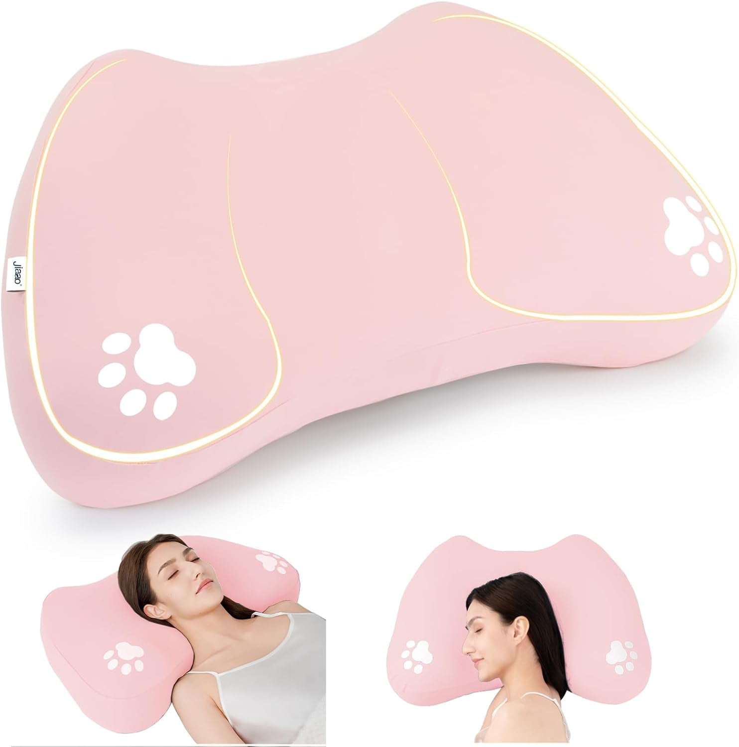 Cervical Pillow For Neck Pain Relief - Butterfly Shape Memory Foam, Ergonomic Design For Side, Back & Stomach Sleepers | Includes Pillowcase