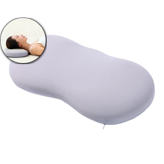 Cervical Pillow for Neck Pain Relief – Low Profile Memory Foam Contour Pillow for Side & Back Sleepers