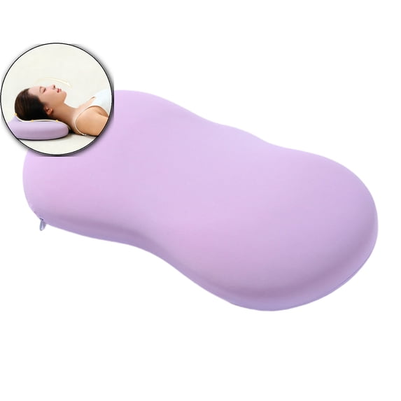 Cervical Pillow for Neck Pain Relief – Low Profile Memory Foam Contour Pillow for Side & Back Sleepers