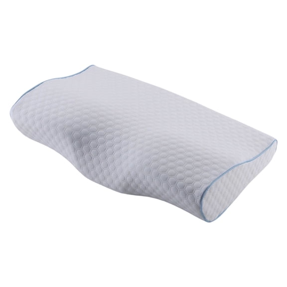 Cervical Support Memory Foam Pillow with Slow Rebound Technology and Temperature Regulating Bamboos Fabric for Comfort
