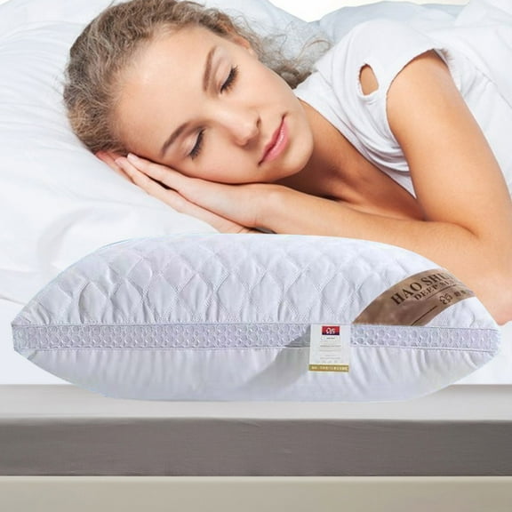 Cervical Support Pillow for Neck and Shoulder Relief | Adjustable Loft Cotton Core | Odor-Free, Breathable, Firm Yet Soft | 18.9x29.1 in | Home Sleeping | 1 Pack | White